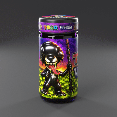 The Toad Venom jar turning all the way round